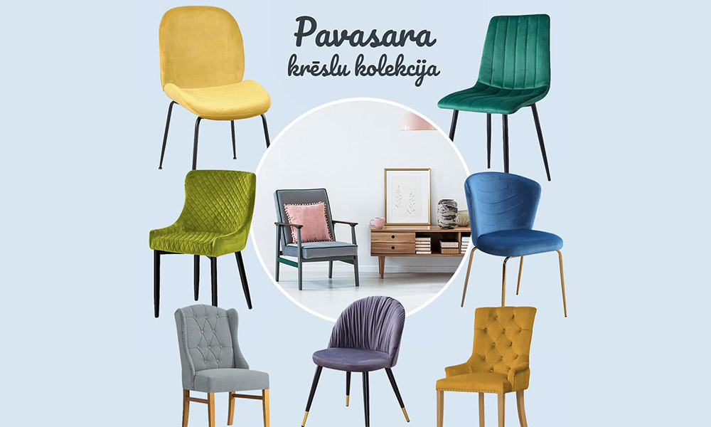 Krēsli katrai gaumei: pavasara jaunumi
