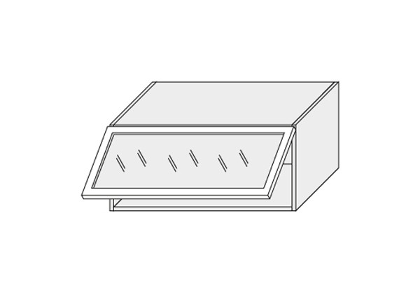 Augšējais vitrīnas skapītis W4BS/80 MDF