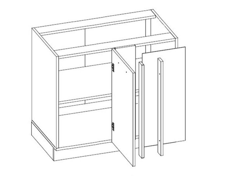 Base corner cabinet Prato D13 U