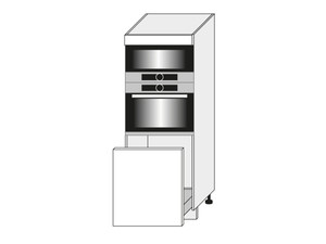 Шкаф для духовки и микроволновой печи Quantum Graphite D5AM/60/154