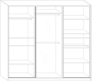 Wardrobe with mirror ID-10519