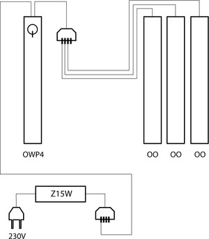 Lighting set OMEGA 4