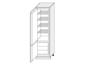 Шкаф для холодильника Quantum White mat D14/DL/60/207