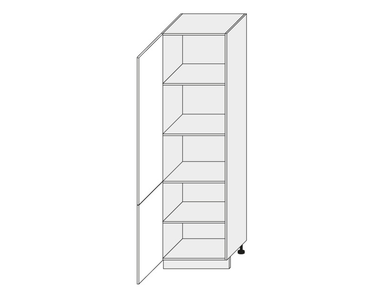 Cabinet with shelves Quantum White mat D14/DP/60/207