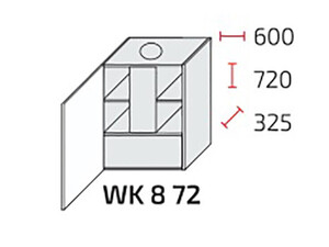 Augšējais skapītis tvaika nosūcējam Quantum WK8/72