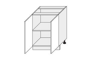 Base cabinet Silver Sonoma D11/60