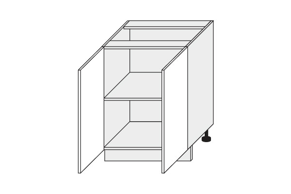 Base cabinet Silver Sonoma D11/60