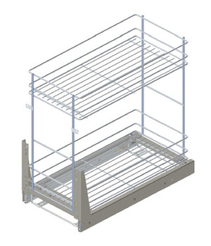 Kitchen cabinet Silver Sonoma 2D14K/40+cargo