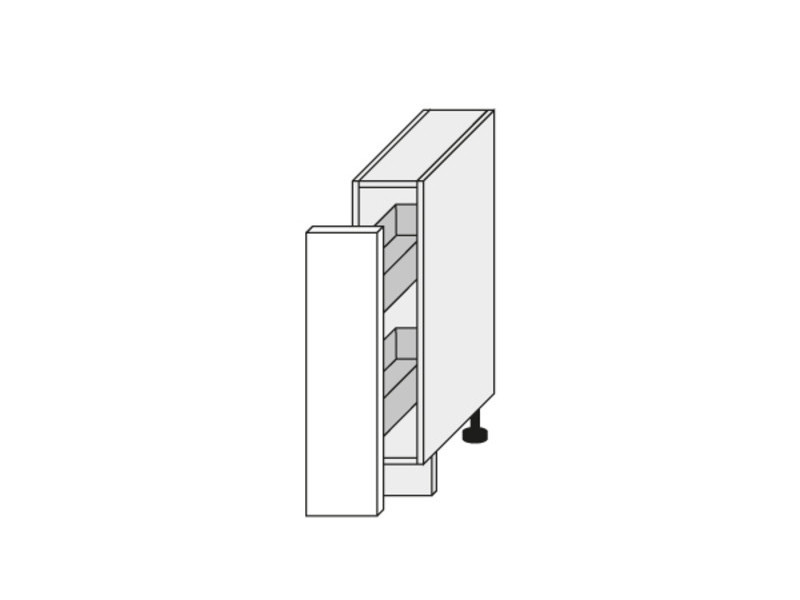Base cabinet Silver Sonoma D/15+cargo L