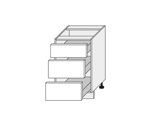 Base cabinet Silver Sonoma D3M/50