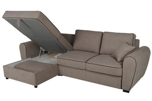 Stūra dīvāns izvelkams ID-12600