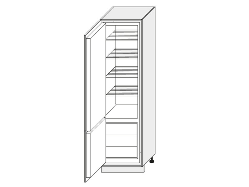 Cabinet for built-in fridge Emporium white D14/DL/60/207