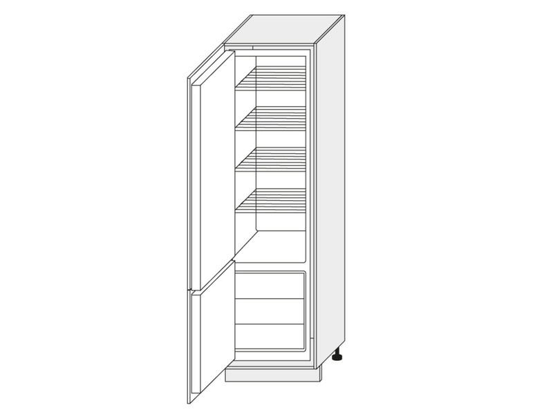 Skapis iebūvējamajam ledusskapim Emporium white D14/DL/60/207