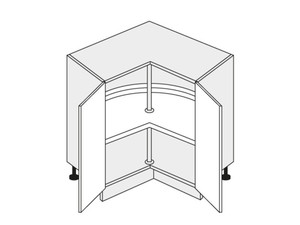 Base corner cabinet Emporium white D12/90