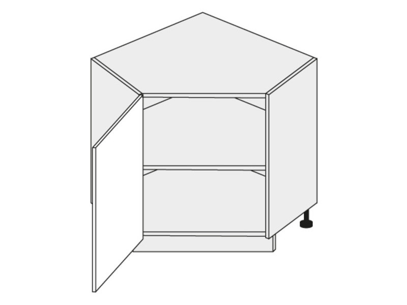 Base corner cabinet Emporium white D12R/90