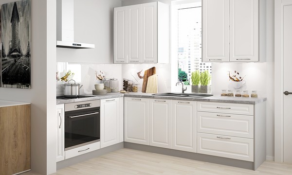 Kitchen cabinet Emporium white D5D/60/154