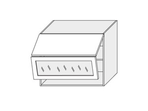 Augšējais vitrīnas skapītis Emporium white W8BS/80 AVENTOS WKF