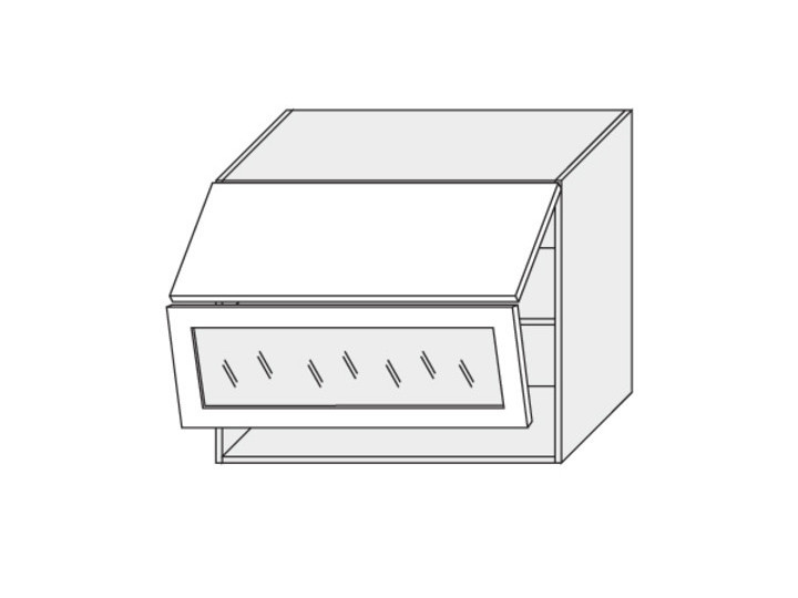 Augšējais vitrīnas skapītis Emporium white W8BS/80 AVENTOS WKF