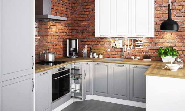 Kitchen cabinet Emporium Grey Stone D5D/60/154