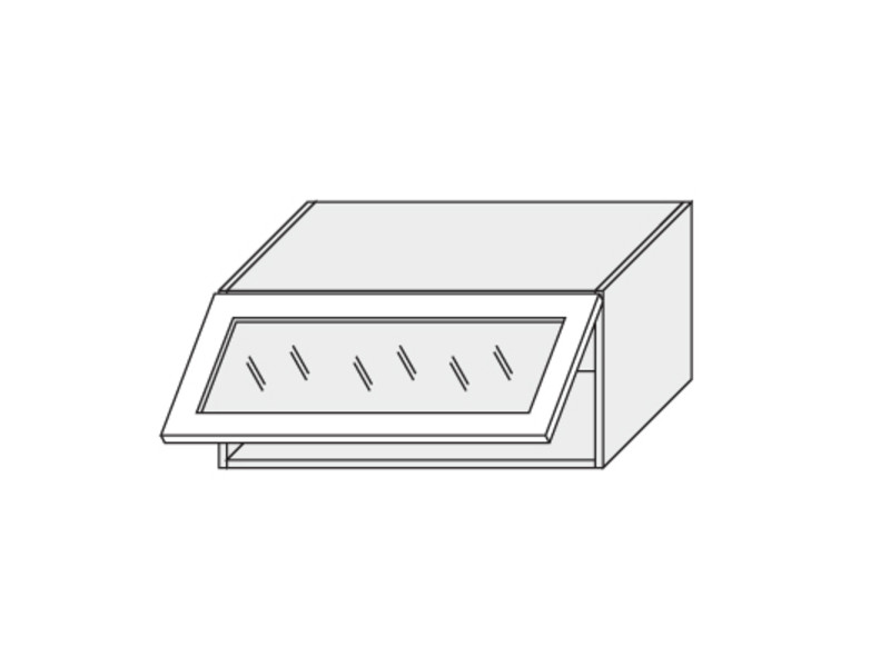 Augšējais vitrīnas skapītis Emporium Grey Stone W4BS/80 WKF