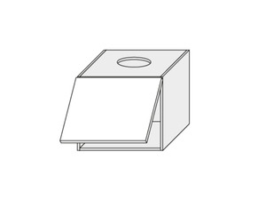 Augšējais skapītis tvaika nosūcējam Emporium Grey Stone W8/60