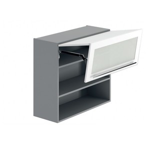 Верхний витринный шкафчик Emporium Grey Stone W8BS/80 AVENTOS WKF