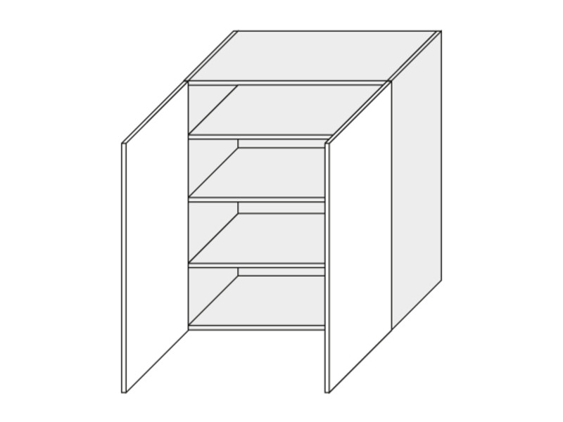 Augšējais skapītis Emporium Grey Stone W4/80