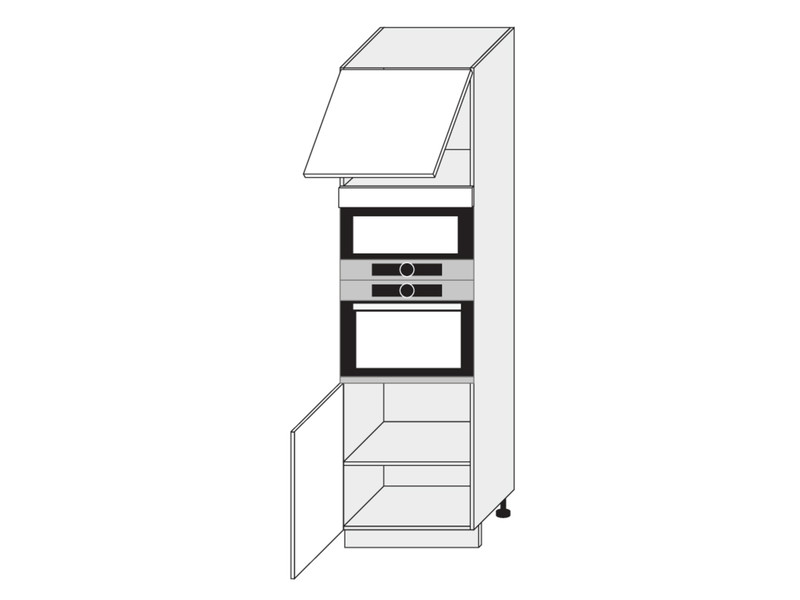 Kitchen cabinet Emporium Grey Stone Light D14/RU/60/207