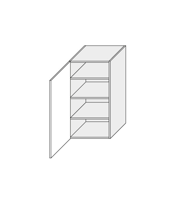 Wall cabinet Platinium White W4/45