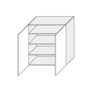 Augšējais skapītis Platinium White W4/90