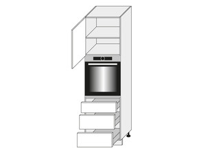 Cabinet for oven Emporium Grey Stone Light D14/RU/3R