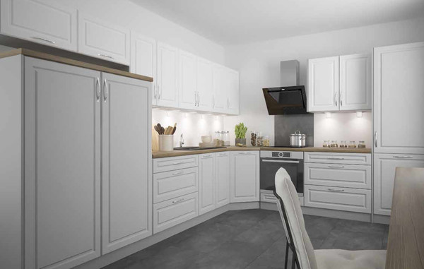 Cabinet for oven Emporium Grey Stone Light D14/RU/2D