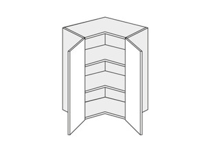 Wall corner cabinet Carrini W12/60 L