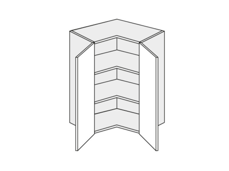 Wall corner cabinet Carrini W12/60 L