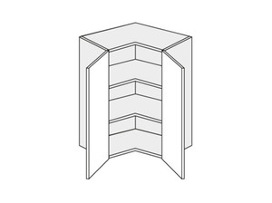 Augšējais stūra skapītis SIlver W12/60