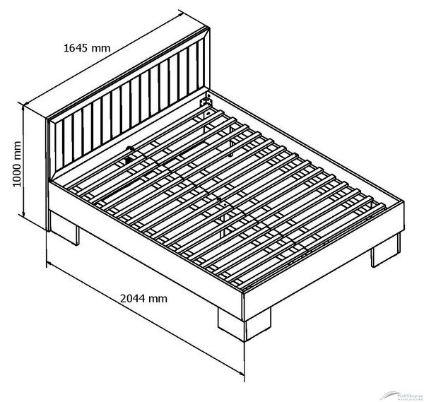 Bed with slatted base ID-14927