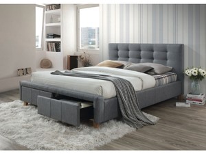 Bed with slatted base ID-15034