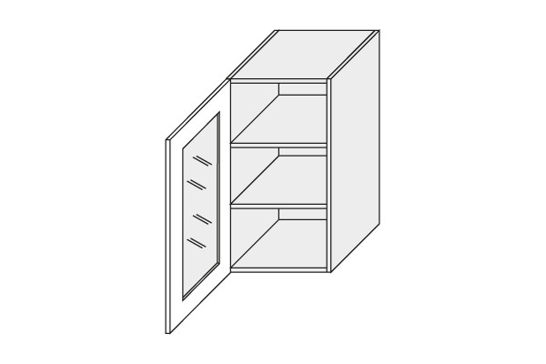 Wall showcase cabinet Florence W2S/40 P