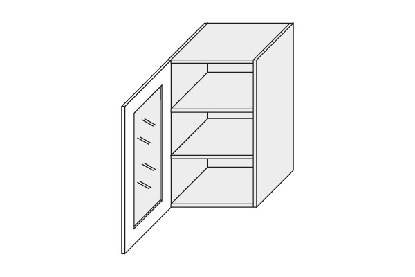 Wall showcase cabinet Florence W2S/45 P