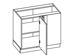 Base corner cabinet Florence D13U P