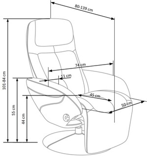 Atpūtas krēsls ID-15375