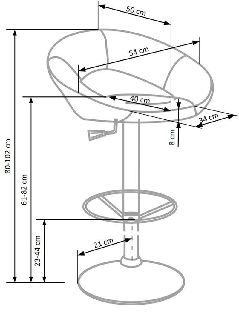 Bāra krēsls ID-15470