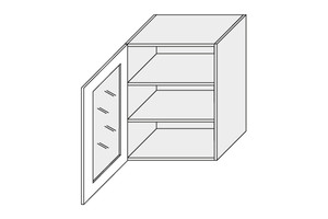 Wall showcase cabinet Tivoli W2S/60
