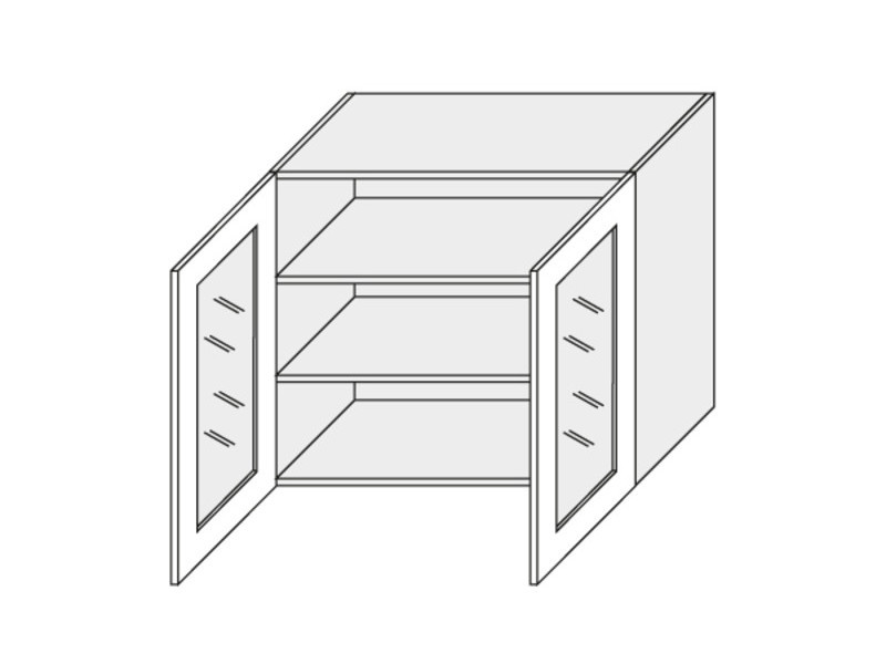 Верхний витринный шкафчик Tivoli W3S/90