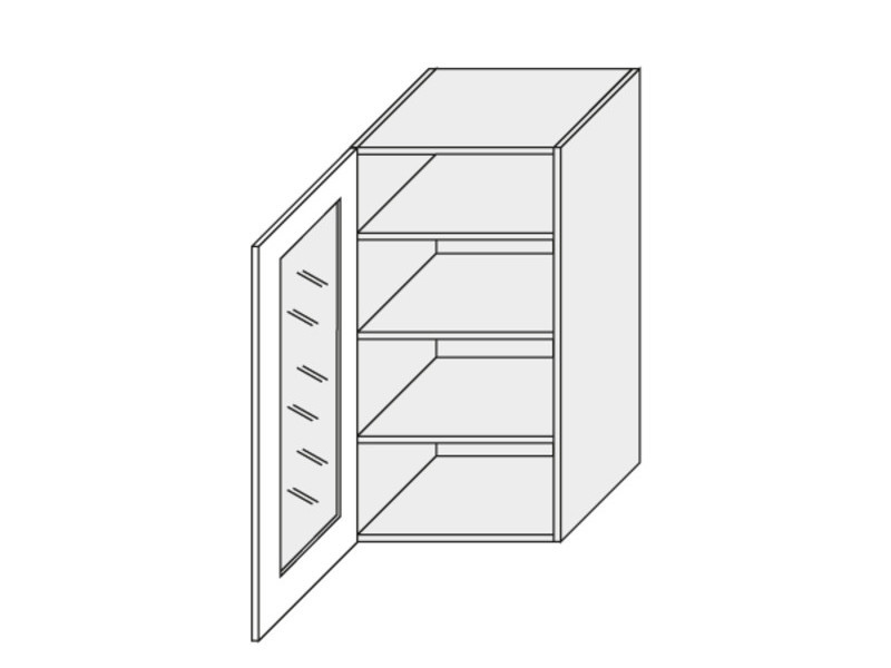 Wall showcase cabinet Tivoli W4S/45