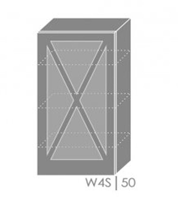 Wall showcase cabinet Tivoli W4S/45