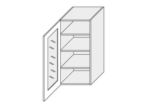 Wall showcase cabinet Florence W4S/40 L