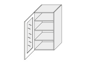 Wall showcase cabinet Florence W4S/45 L