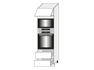 Skapis cepeškrāsnij un mikroviļņu krāsnij Tivoli D14/RU/2M 284