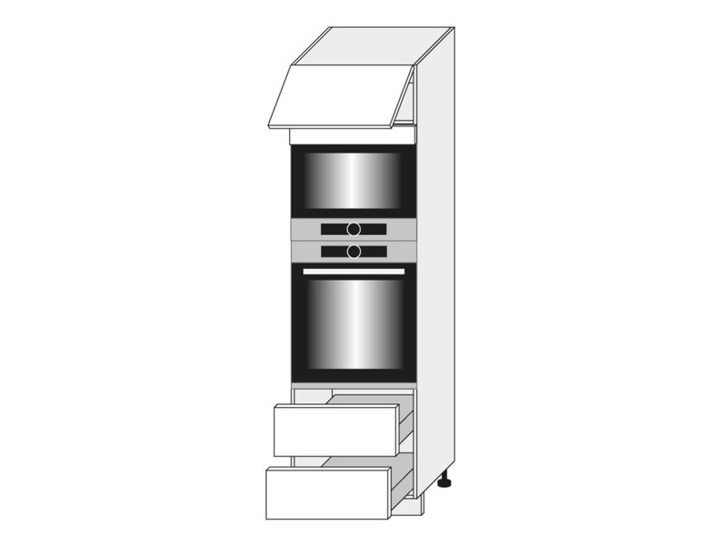 Skapis cepeškrāsnij un mikroviļņu krāsnij Tivoli D14/RU/2M 284